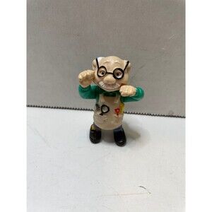 Mr Newton Teddy Ruxpin Vintage PVC Figure 1986 Gimmick Jointed Toy